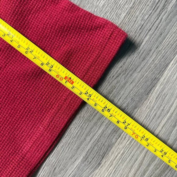 Psycho Bunny Men's Waffle Knit Crew - Red - Picture 6 of 6